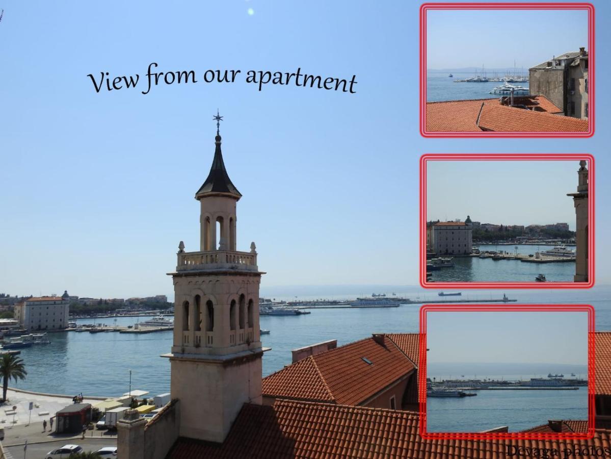 Top Of The Tops Center Apartment, Best Sea View In Town Split Exterior foto