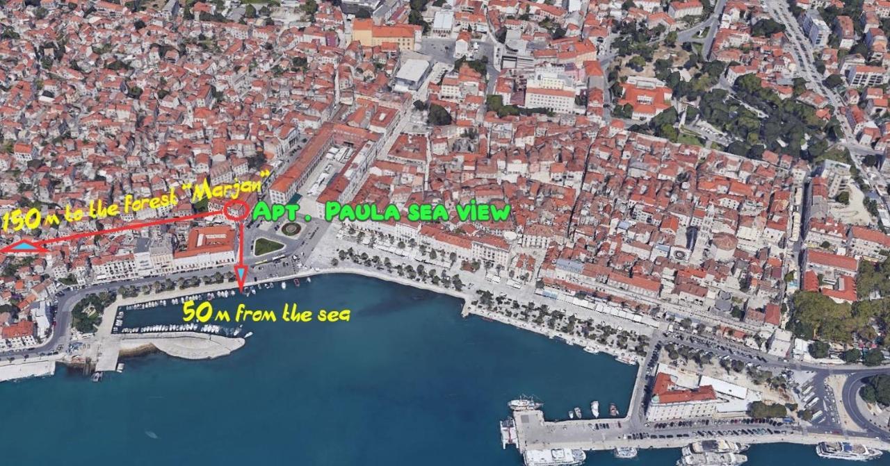 Top Of The Tops Center Apartment, Best Sea View In Town Split Exterior foto